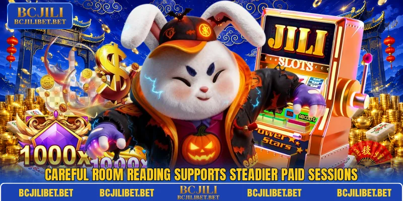 Careful room reading supports steadier paid sessions