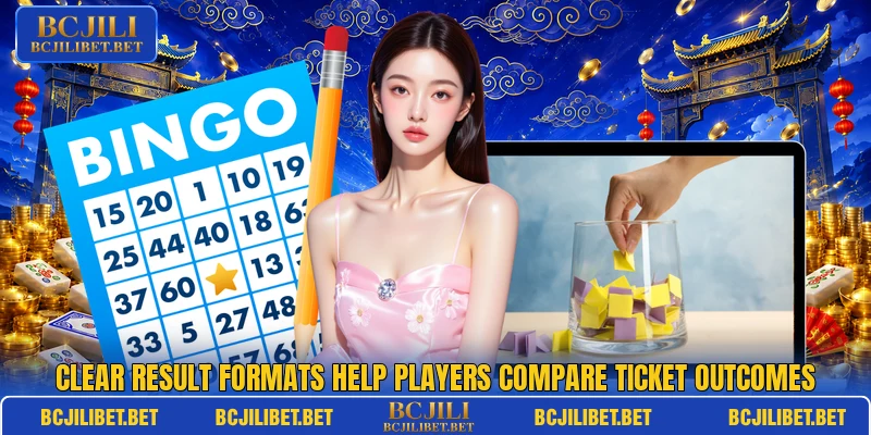 Clear result formats help players compare ticket outcomes