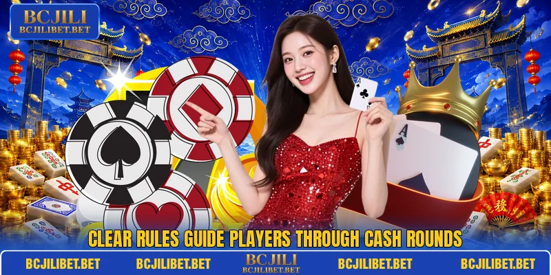 Clear rules guide players through cash rounds