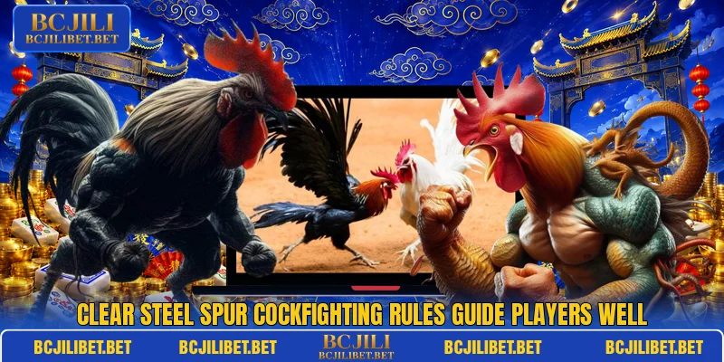 Clear Steel spur cockfighting rules guide players well