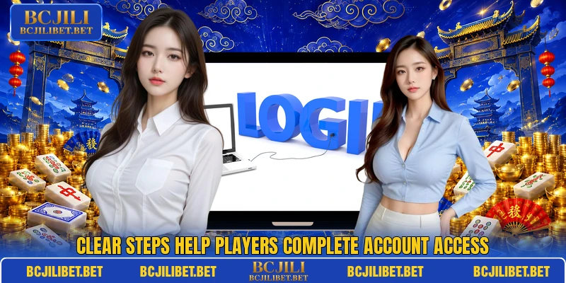 Clear steps help players complete account access