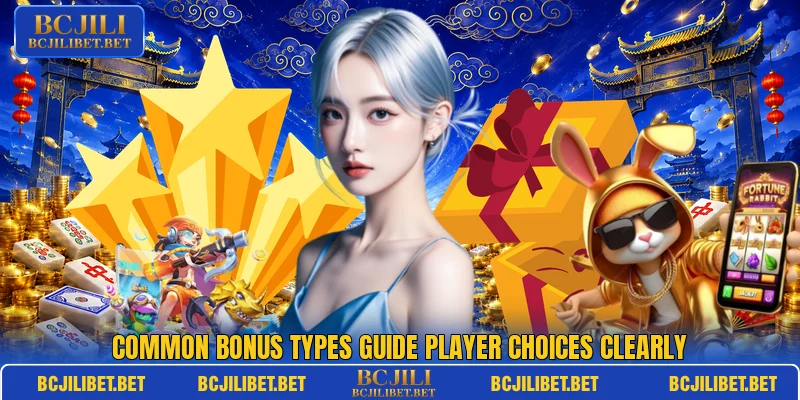 Common bonus types guide player choices clearly