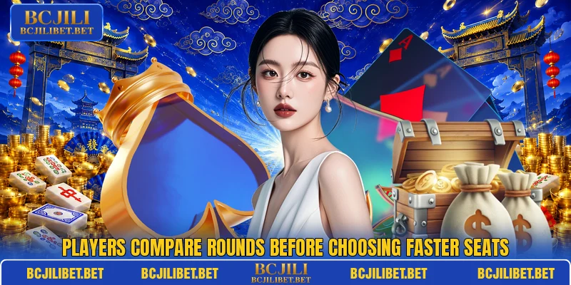 Players compare rounds before choosing faster seats