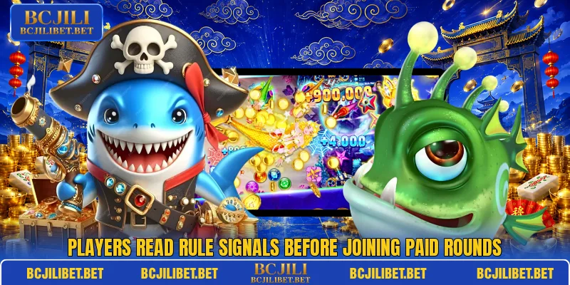 Players read rule signals before joining paid rounds
