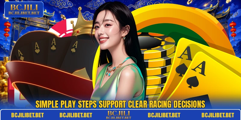 Simple play steps support clear racing decisions