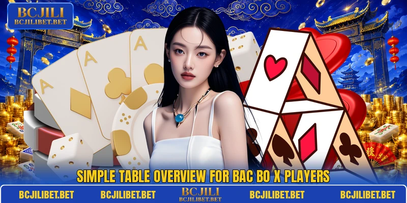 Simple table overview for Bac Bo X players