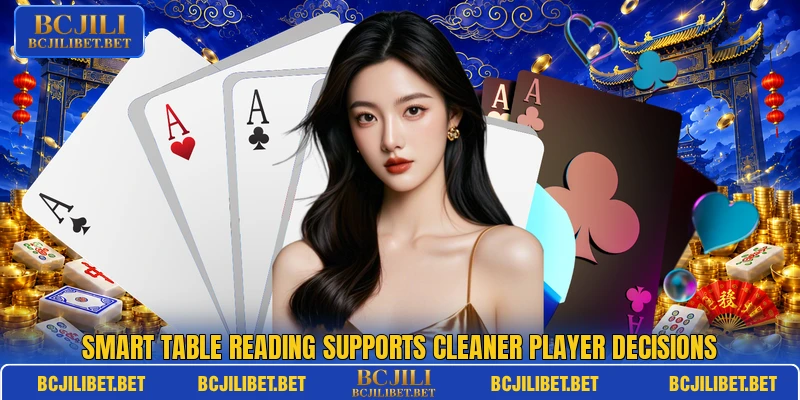 Smart table reading supports cleaner player decisions